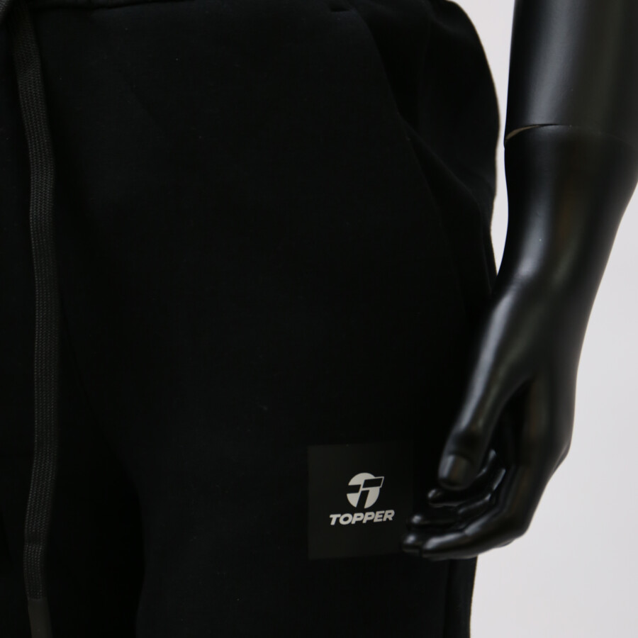 Pantalón Infantil Topper Tech Flecce Negro