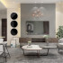 Set x3 Cuadros Calados Modernos Living Decorativo Círculos Madera MDF Imback Color Negro Set x3 Cuadros Calados Modernos Living Decorativo Círculos Madera MDF Imback Color Negro