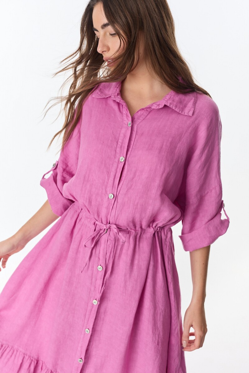 Vestido Camisero Vitta Fucsia
