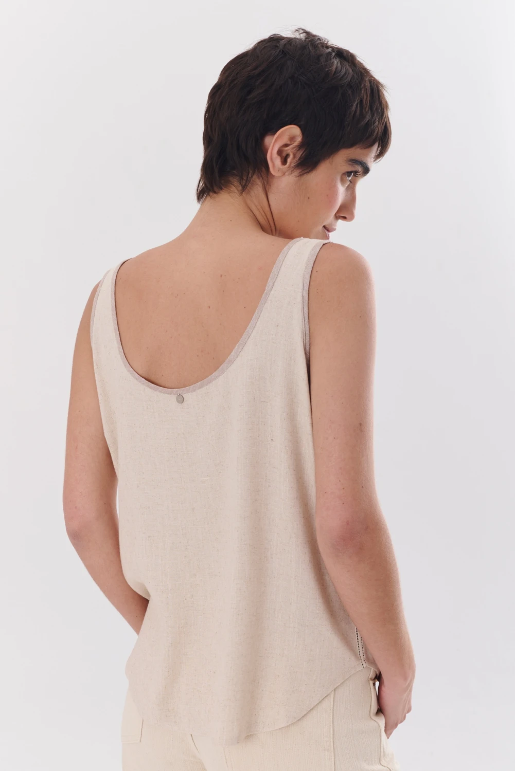 MUSCULOSA LINO VIVIAN beige 4