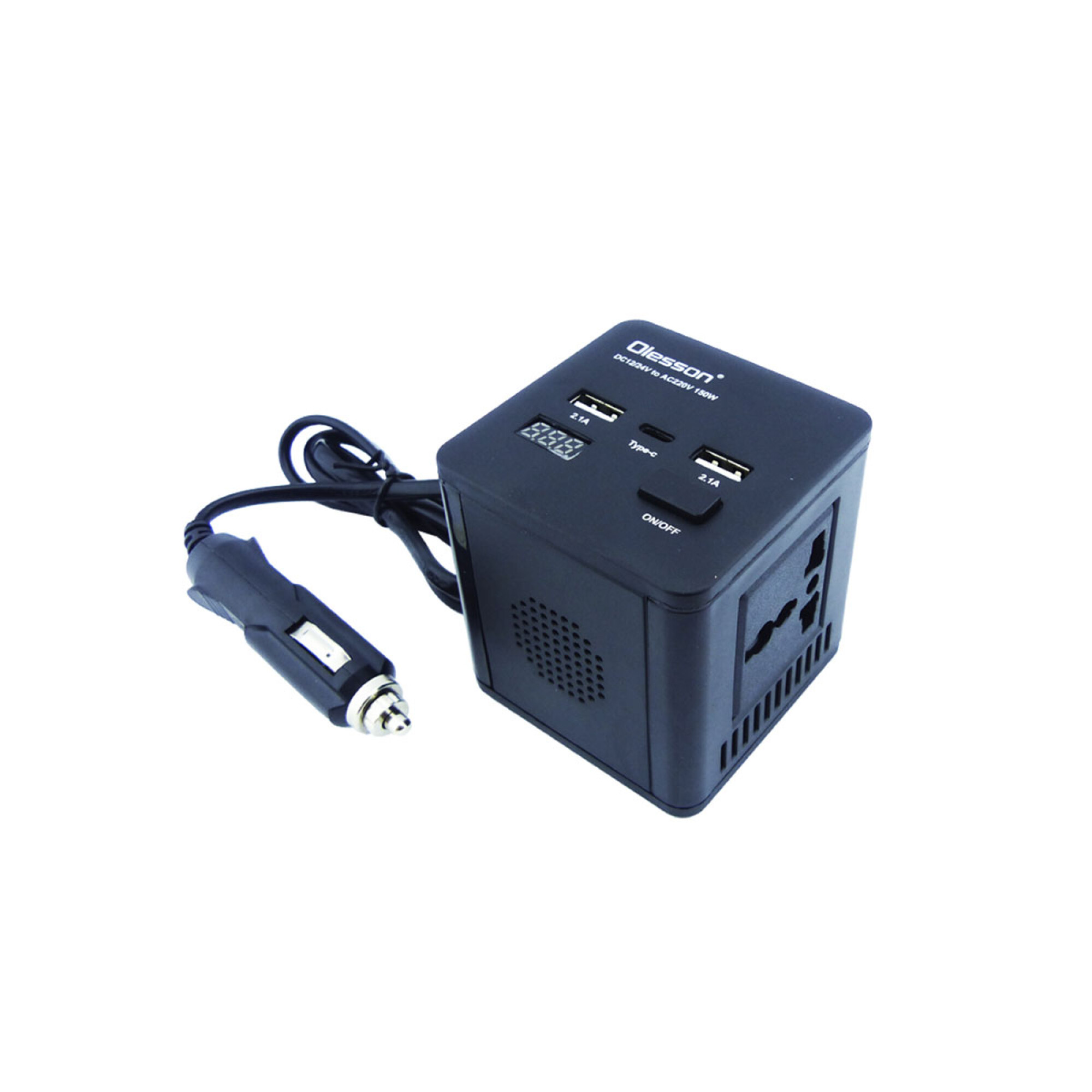 INVERSOR CONVERTIDOR AUTO MOD1662 12V A 220V Y USB — Woofer