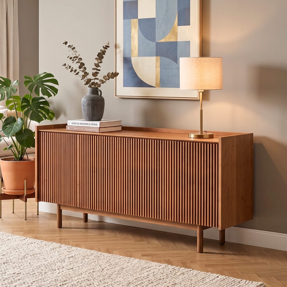 Aparador Buffet Dune Ripiado 1.8 - Linea Manhattan Nature