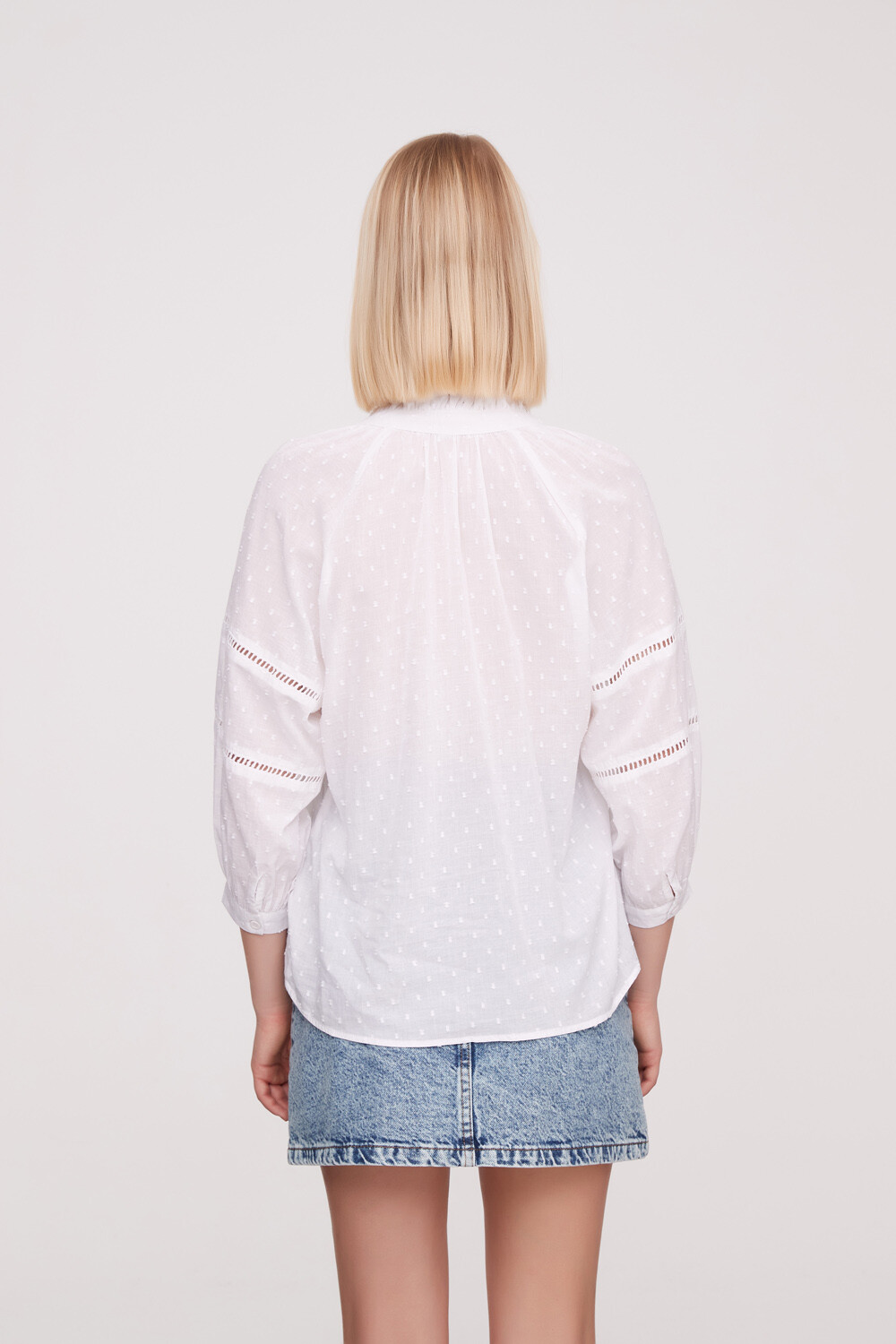 Blusa Shetland Blanco