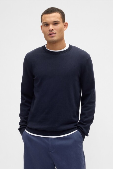 Buzo Algodón Cuello Redondo Hombre New Classic Navy 2