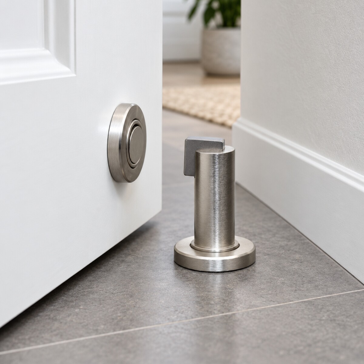 Tope Retén Magnético para Puerta Pared Piso AceroInox Meaton Tope Retén Magnético Para Puerta Pared Piso Aceroinox Meaton