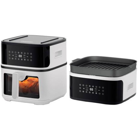 Freidora sin Aceite Westpoint 8.0L 1650W con Grill Pan Negra/Blanca