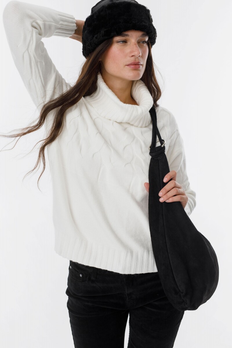 Sweater Poleron Pampa - Blanco 