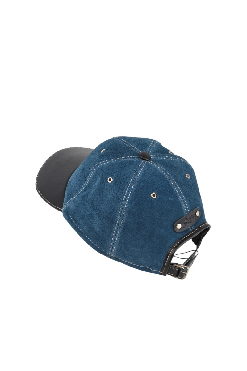 Gorro de cuero Azul