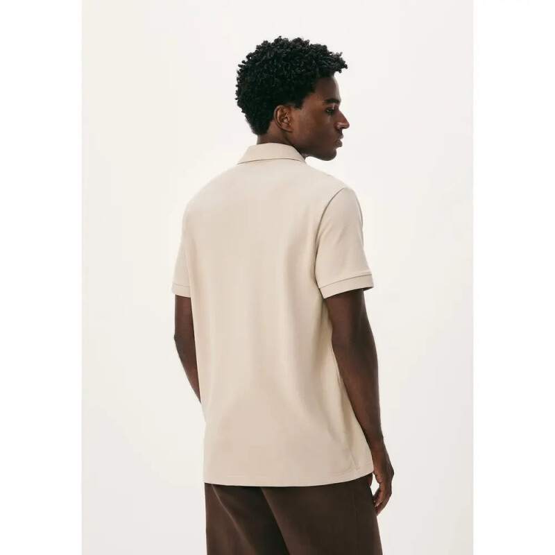 CAMISA POLO MM MASC MARROM CLARO
