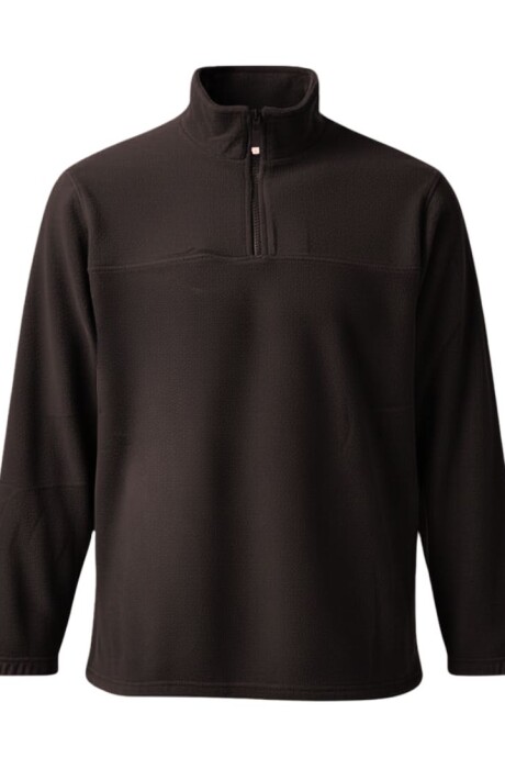 Buzo micropolar medio cierre Negro