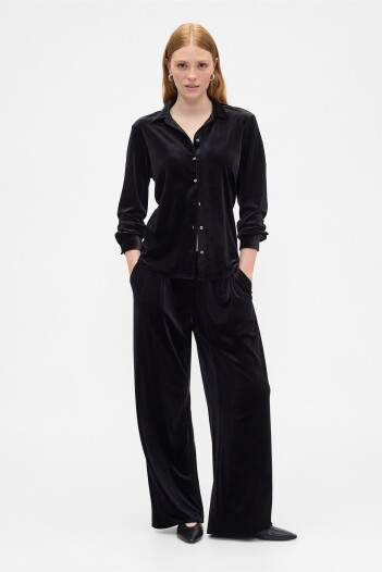 Pantalón Terciopelo Mujer Black 1