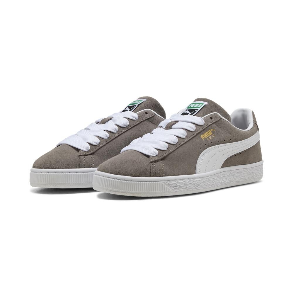 Zapatillas Puma Suede Classic Hombre Steel Gray-Puma White