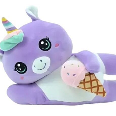 Peluche Gato Spandex Violeta 24cm 001