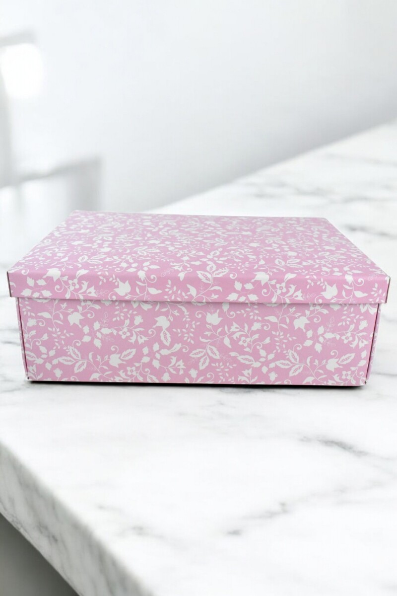 Caja+tapa easy 45,5x32x15 cm. - HARMONY ROSA 