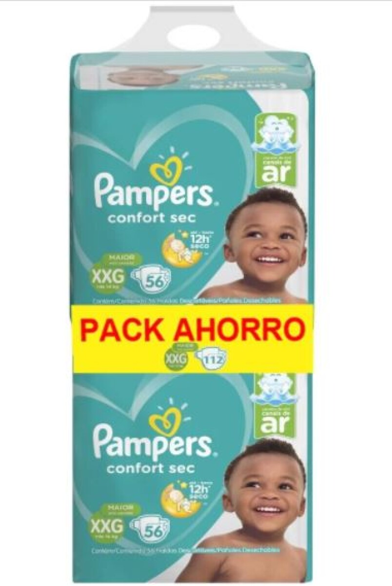 Pañales Pampers Confort Sec Xxg X 104 