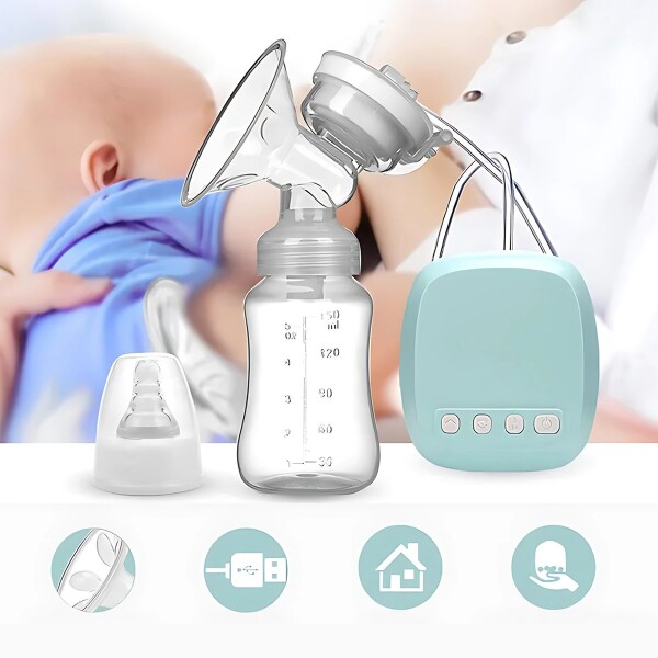 Extractor De Leche Eléctrico Usb Ordeñadora Bebe Sacaleche Color Variante Celeste