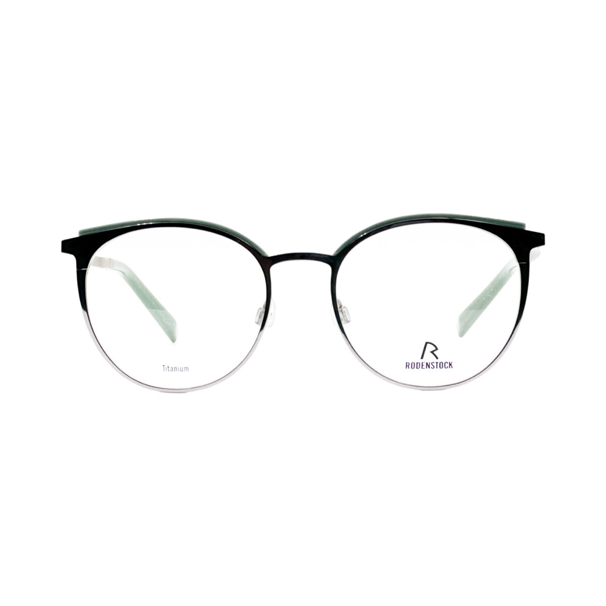 Rodenstock Cat Eye Redondo detalle Verde 