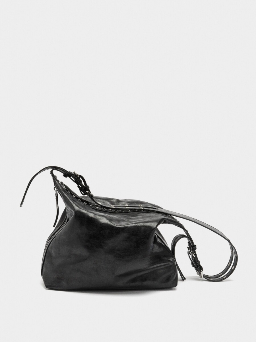 Bolso De Hombro Con Tachuelas negro