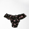 Pantie Cata [B40] Flores Negro & Rosa