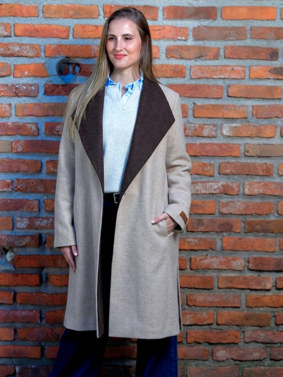 Tapado Timote - Beige con Chocolate 