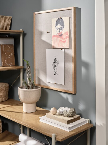 Tablero de notas MOSEBY 50x70 beige/roble nat Tablero de notas MOSEBY 50x70 beige/roble nat