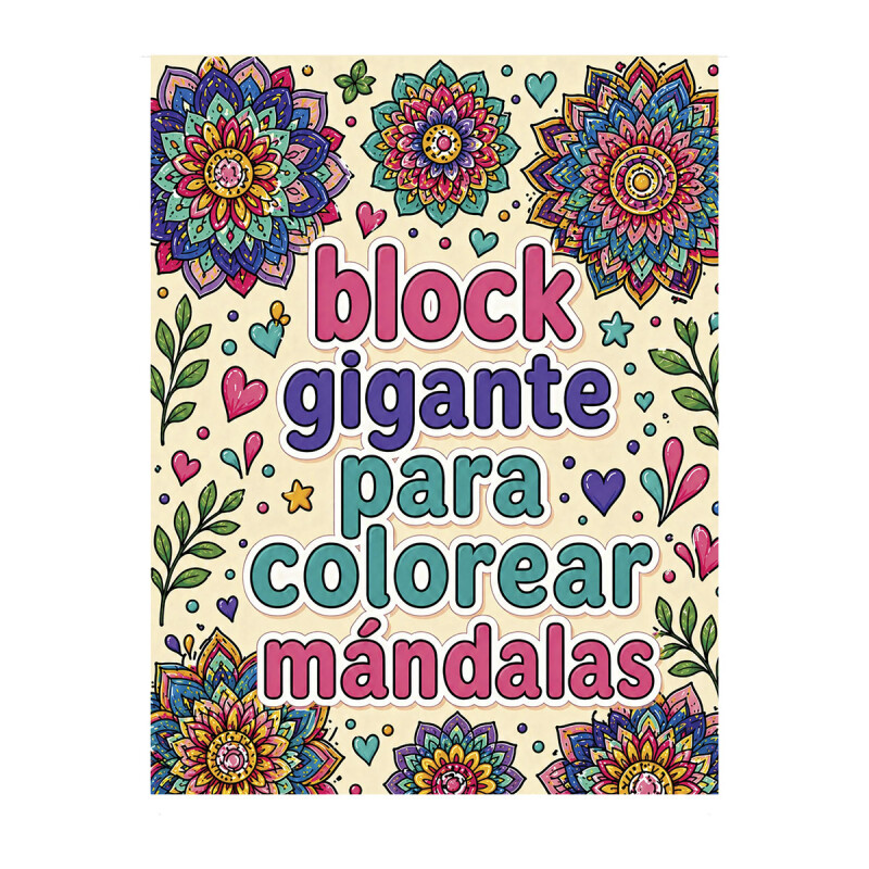 Block para colorear gigante Mándalas