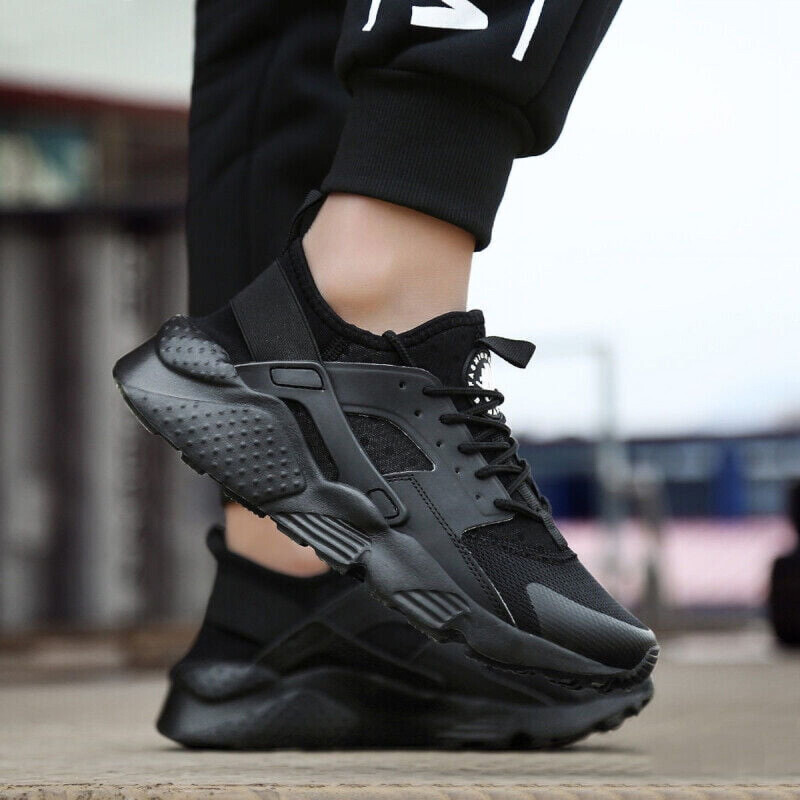 Calzado Casual Deportivo Unisex Acordonado Negro