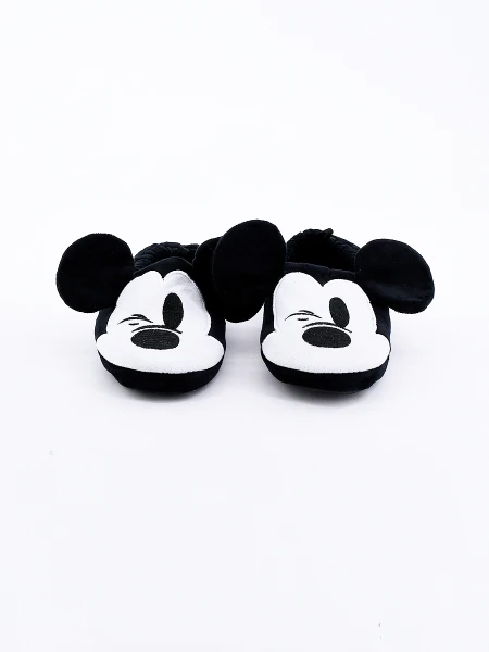 PANTUFLAS MICKEY NEGRO