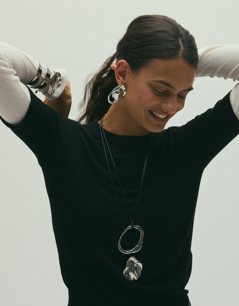 Collares Largos Metal Collar Largo Metal - Marron Carey