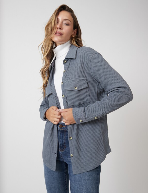 Sobrecamisa Texturada GRIS