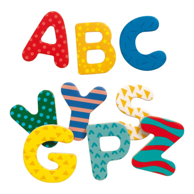 Letras Magnéticas Madera Djeco 38p Letras Magnéticas Madera Djeco 38p