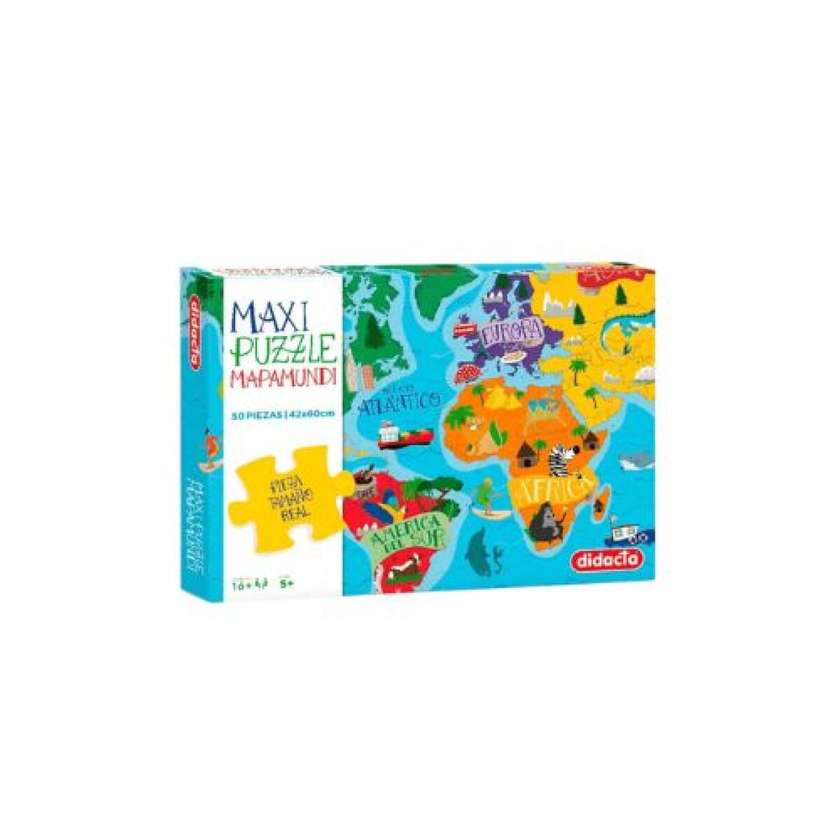 Maxi Puzzle Mapamundi - Didacta 