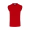 Camiseta a la base sin mangas - Rojo