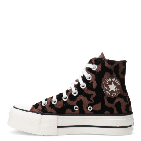 Championes Unisex Converse Chuck Taylor All Star Lift Marrón - Negro - Blanco