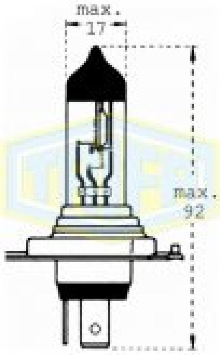 LAMPARA - HALOGENA 24V 75-70W H4 P43 =475HW TRIFA 