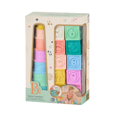 Juguetes blandos apilables silicona B. Toys Juguetes blandos apilables silicona B. Toys