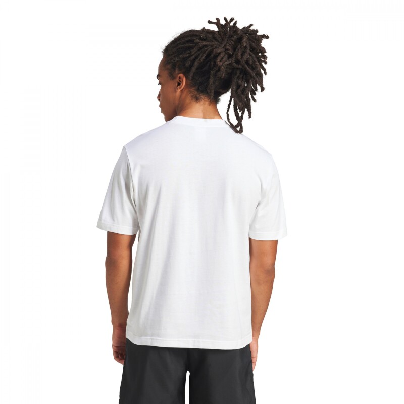 Remera Essentials Small Logo Single de Hombre Blanco