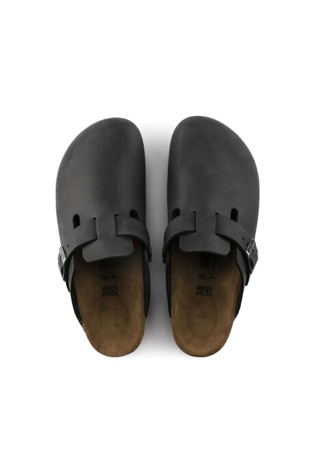 Zueco Boston Oiled Leather - Regular Black