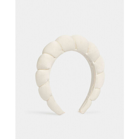 Vincha Rígida Puffy Blanco Crudo