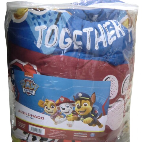 Acolchado Infantil Paw Patrol Microfibra 1 Plaza PAW PATROL MULTICOLOR