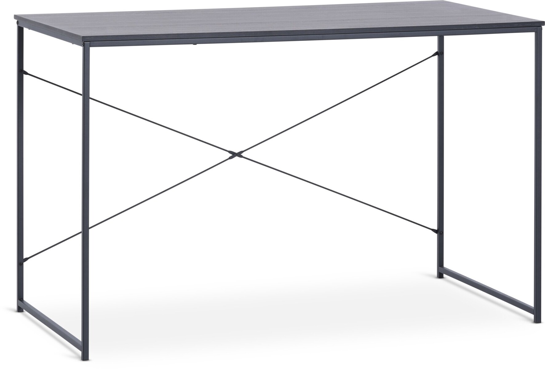 Escritorio ASTRUP 60x120 negro - Gris oscuro 