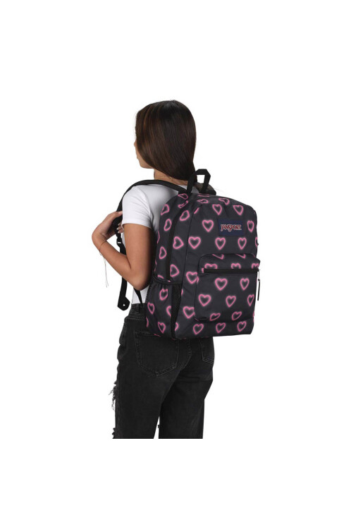 Cross Town Happy Hearts Black