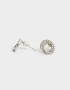 Aros Pasantes Premium Gold Aros Pasantes Bañado En Oro Blanco - Dorado