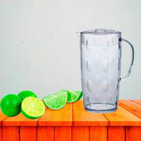 Jarra Acqua 2.5Lt en Acrílico con Tapa Pico Vertedor y Asa Transparente