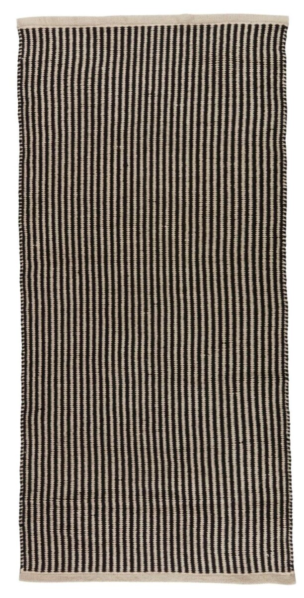 Alfombra HOSTA 65x140 negro/beige - Negro/beige 