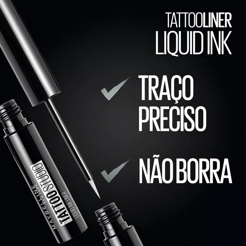 Delineador De Ojos Tattoo Studio Ink Black Delineador De Ojos Tattoo Studio Ink Black
