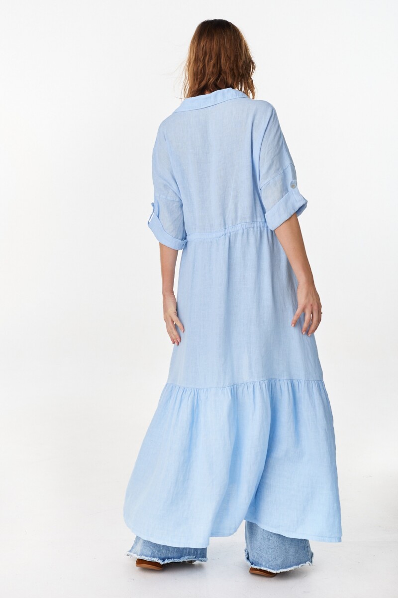 Vestido Camisero Julia Celeste
