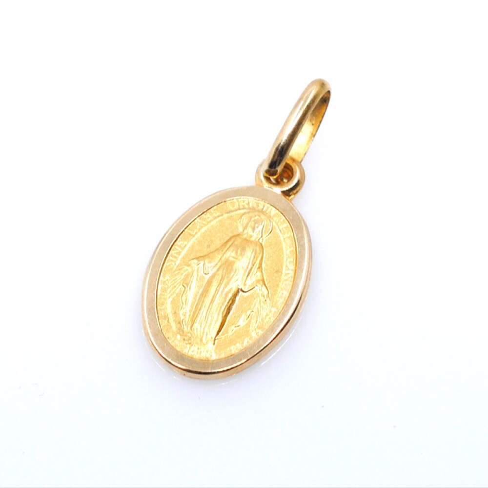 Medalla oro 18k Milagrosa 12mm x 8mm Medalla oro 18k Milagrosa 12mm x 8mm