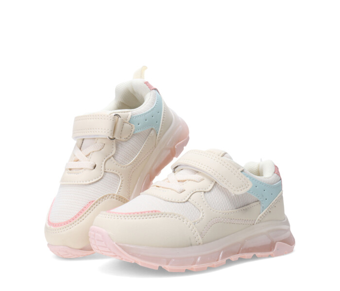 Championes de Niña MINI Miss Carol CRIBB con velcro Beige