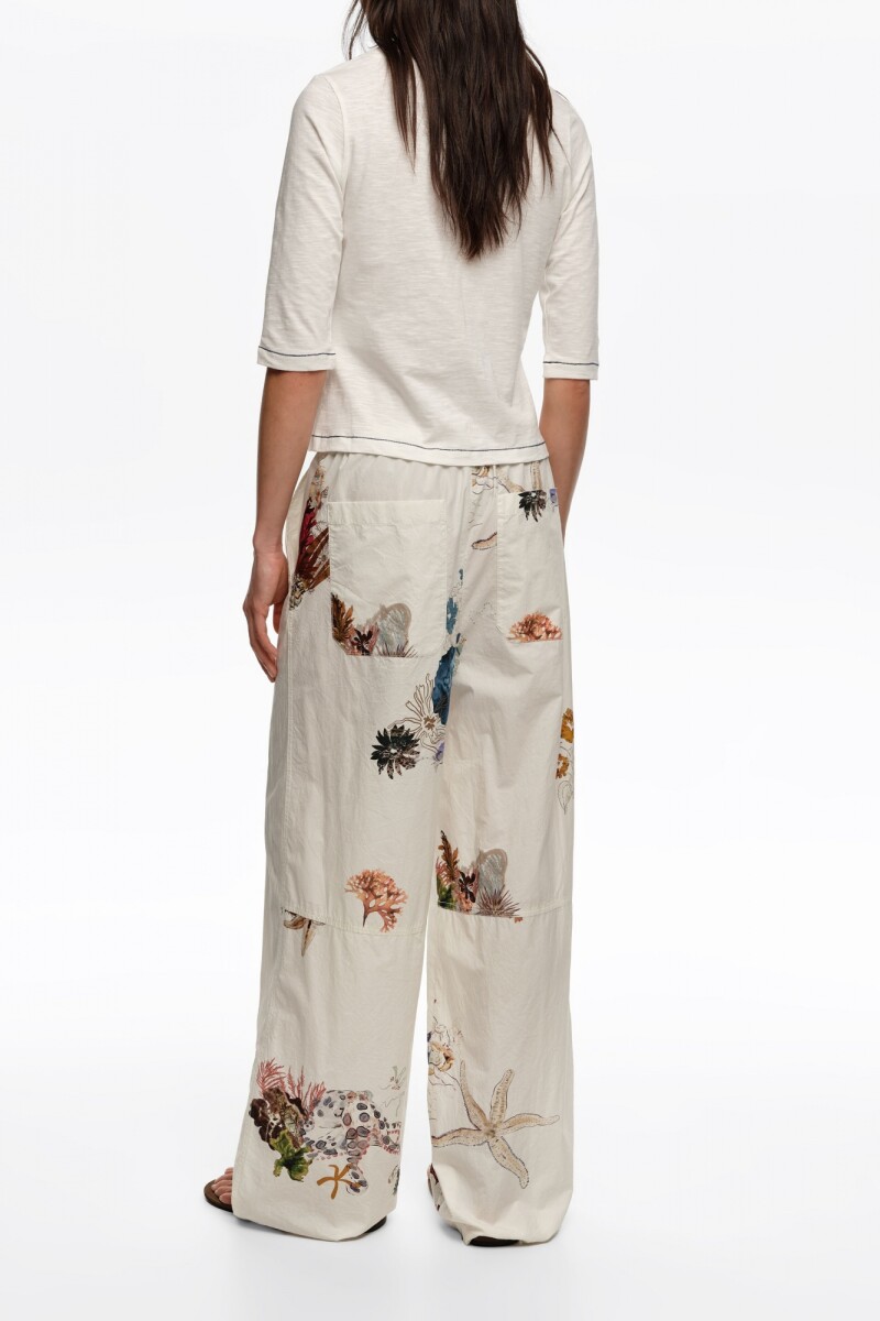 PANTALÓN RECTO Blanco
